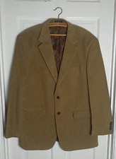 Lauren Ralph Lauren Men  s Corduroy Blazer/ Sport Jacket, Tan, EUC, 44 46 L