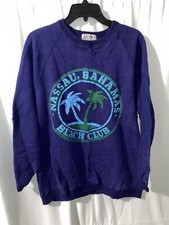 Vintage Nassau Bahamas Beach Club Double Bull Sweatshirt XXL