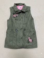 Jolt Military Utility Vest Embroidered Roses Small