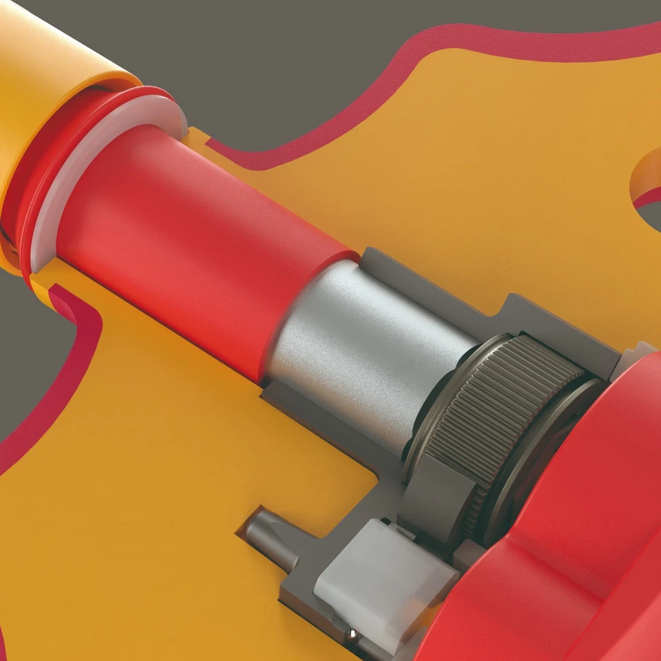 Wera 410 i VDE A RA Ratcheting T-Handle Socket Driver 1/4" Drive 05005121001 - Image 3 of 4