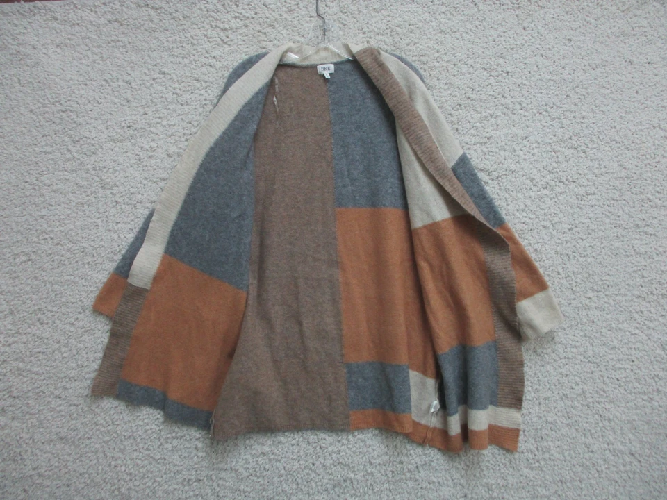 Suéter BKE Hebilla Mediano Adulto Azul Naranja Cárdigan Elastizado Bloque de Color Para Mujer M Foto 4 de 4