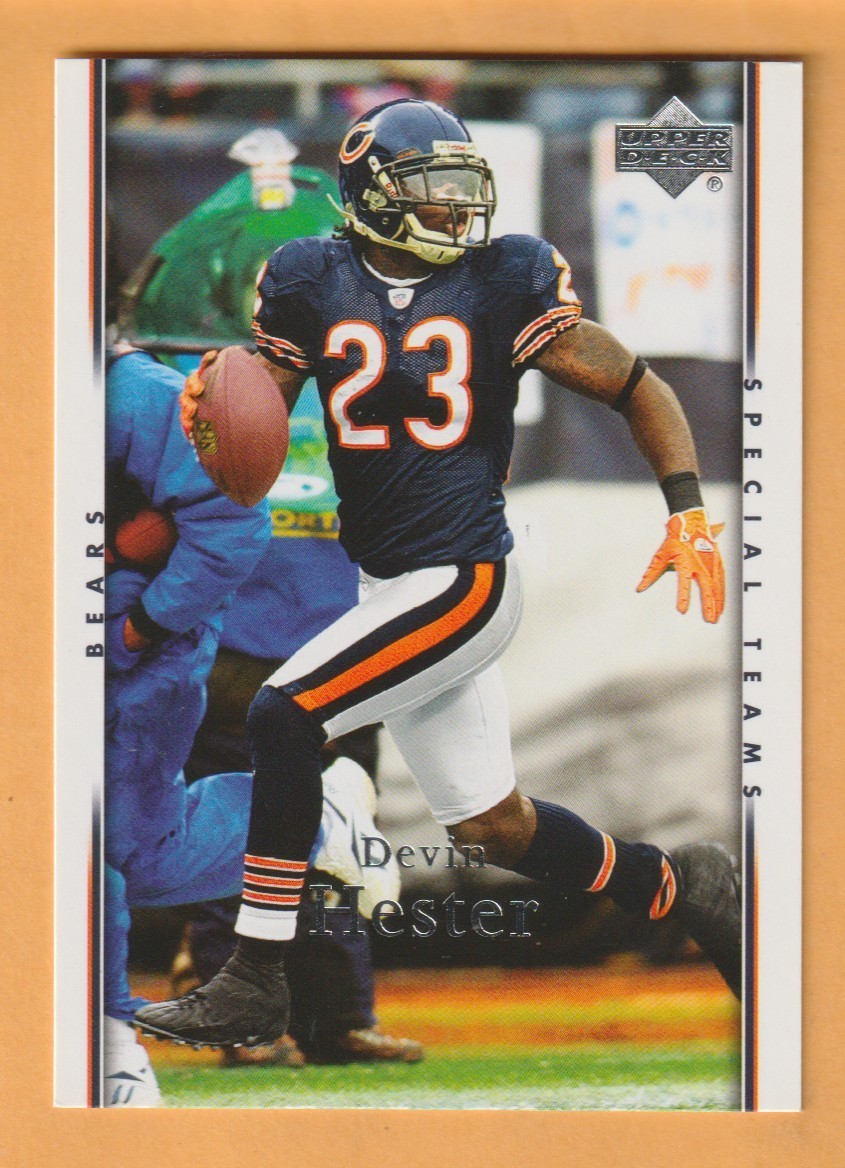 Devin Hester Chicago Bears 2007 Upper Deck #31 HOF Miami Hurricanes