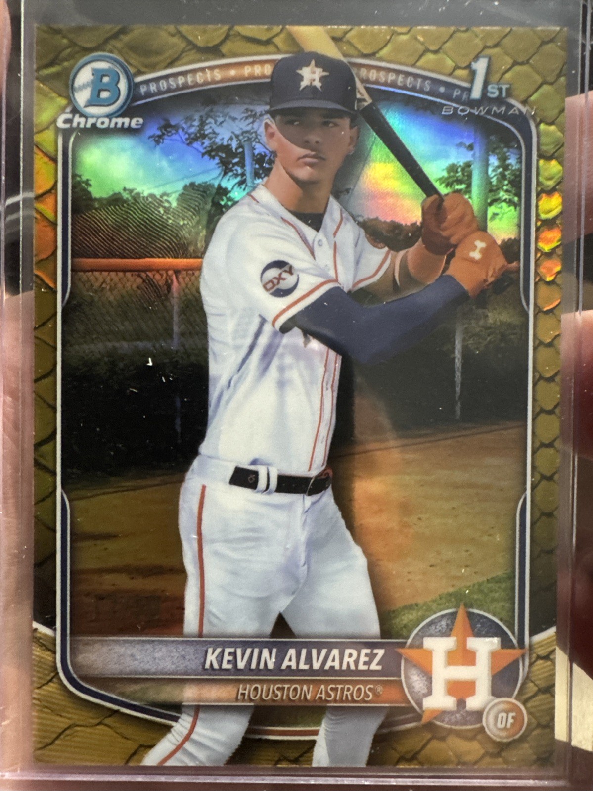 2025 Bowman Chrome Kevin Alvarez #BCP-227 1st Bowman Gold Reptilian /50