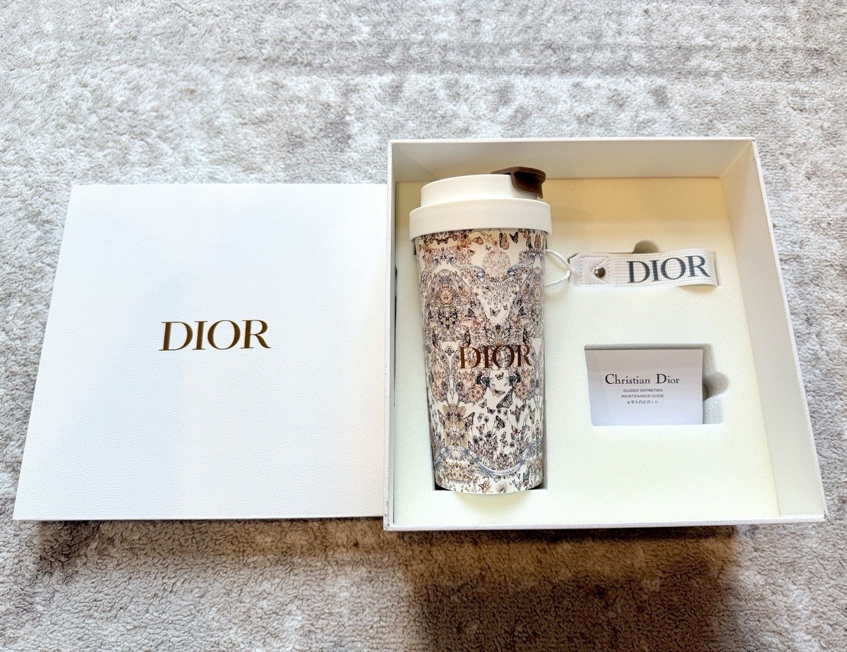 Christian Dior Ceramic Around the World Butterfly Travel Mug