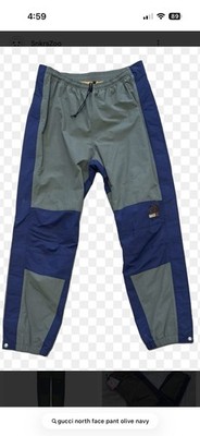 Gucci North Face Men s Pant Navy And Olive  Brand New with Tags. Sold Out Collab