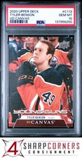 2020 UPPER DECK UD CANVAS #C113 TYLER BENSON RC YOUNG GUNS PSA 10