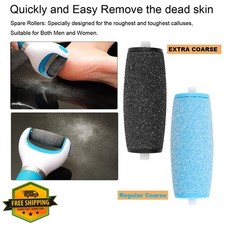 12 Pack Amope Pedi Replacement Rollers 6 Extra Coarse 6 Regular Coarse