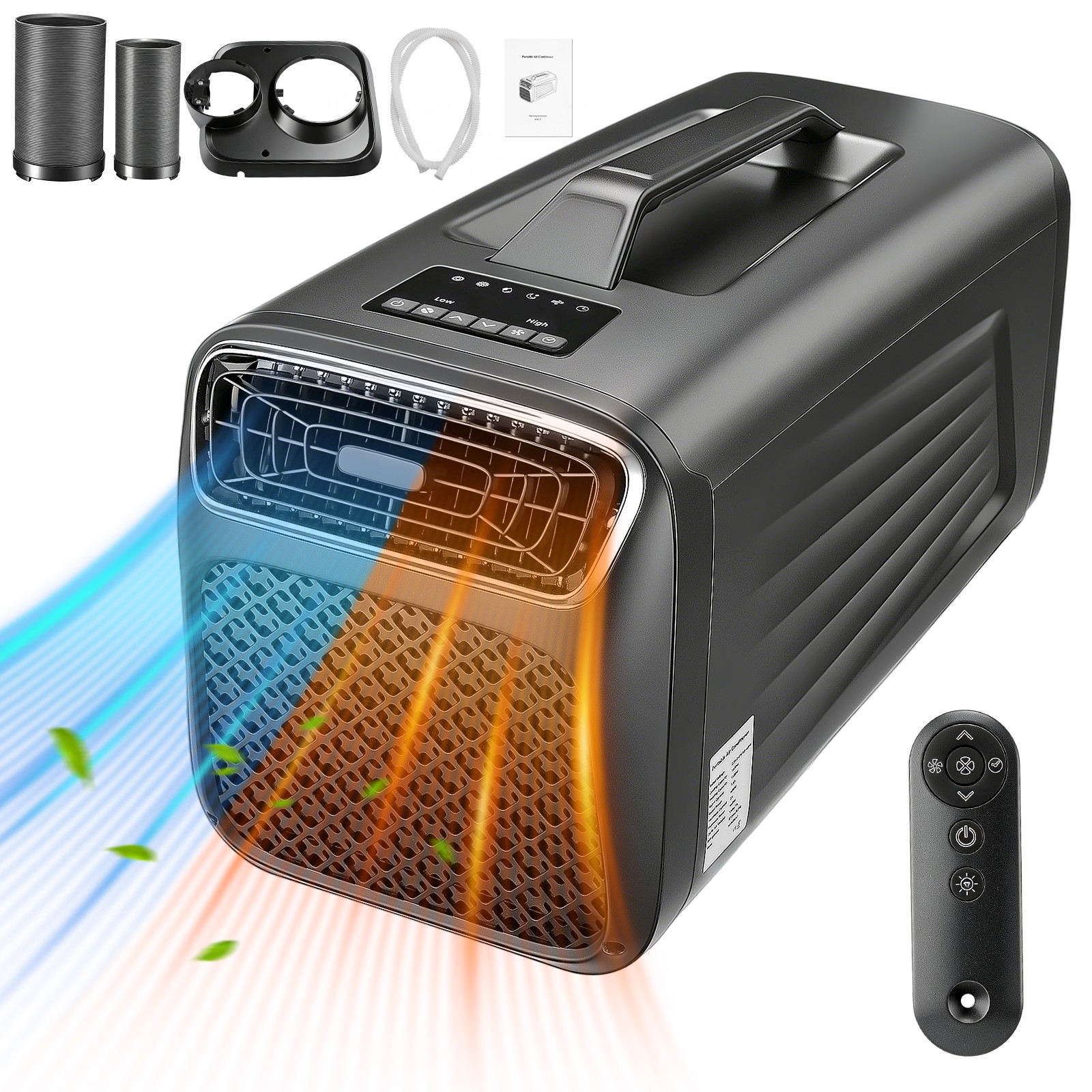 5200BTU Portable Camping Air Conditioner Cooling Heating with Dehumidifier & Fan
