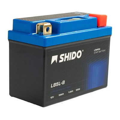 Batterie 12V 1,6AH(4AH) LB5L-B Lithium-Ionen Shido Yamaha XT 550 5Y3 82-83