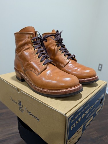 John Lofgren Steel Gang SW Boots LK-043 Badalassi Carlo Bone Leather Size 10.5