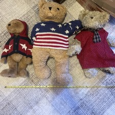 Vintage Teddy bear a lot of 3 TY Boyd  s the head beans collection