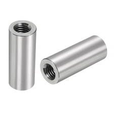 5Pcs Round Connector Nuts, M8x35x14mm Coupling Nut Sleeve Rod Bar Stud Nut