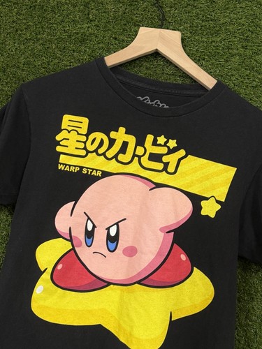 Kirby Air Ride Nintendo Japan Logo Tee Black Small