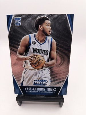 2015-16 Panini Threads Micro-Etch Rookies Karl-Anthony Towns #303 Rookie RC 
