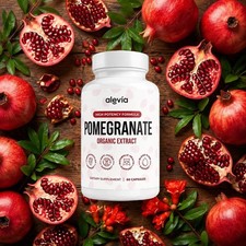 Alevia Pomegranate Capsules 60ct Organic Extract Antioxidant