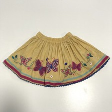Monsoon Baby Kleinkind gelb bestickt Schmetterling Blumen Kreis Rock Gr&ouml;&szlig;e 0-3M