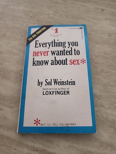ALLES, WAS DU NIE ÜBER SEX WISSEN WOLLTEST, VON SOL WEINSTEIN, 1971 PB.
