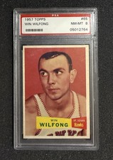 1957 Topps - #65 Win Wilfong - PSA 8