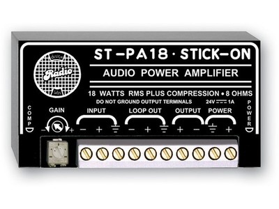 RDL ST-PA18 18 W Mono Audio Amplifier - 8 Ω