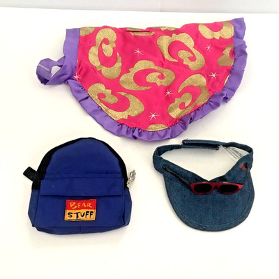Build A Bear Miscellaneous Lot My Little Pony Cape Backpack Visor with Glasses
