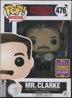 Funko Pop! TV Stranger Things MR CLARKE #476 2017 SDCC Summer Exclusive BW1