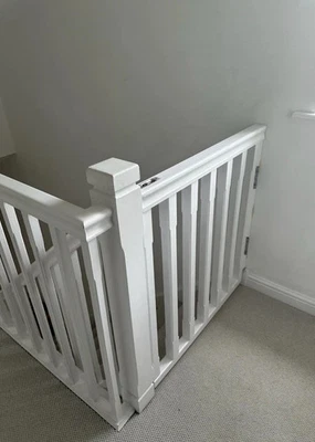 HANDMADE Bespoke stair gate, Pet gate, Made to measure, Wooden Stair Gate.
