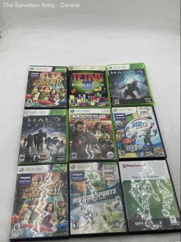 Microsoft Xbox 360 Kinect Adventures! And More Video Games Lot Of 9