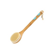 Back Scrubber, 17 inch Long Wooden Double Sided Bath and Body Brush with Soft...