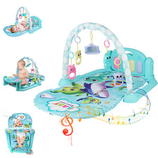 Baby Gym Play Mat 3 in 1 Fitness Music and Lights Fun Piano Activity Mat Infant