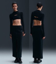 Nike Sportswear Tech Fleece Women's Slim Maxi Skirt HJ0919-010 Size XS