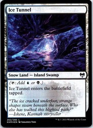 Ice Tunnel 262 Kaldheim Foil MTG Snow Land