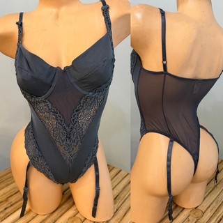BODY DE MALLA VICTORIAS SECRET DE COLECCIÓN LENCERÍA DE PELUCHE circa 1999 talla 36C