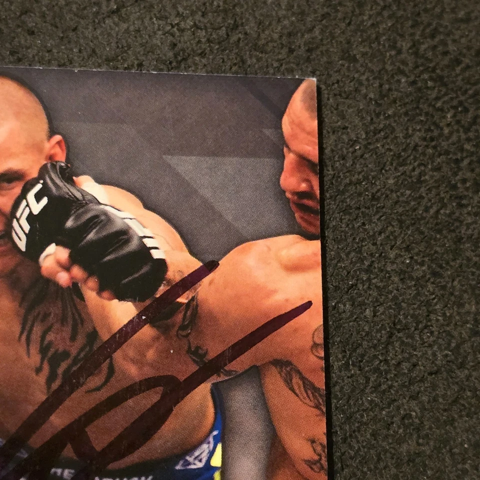 2014 Topps UFC Knockout Dustin Poirier #47  Authentic Autograph On Card - Image 3 of 4