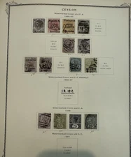 CEYLON Stamps 1885-87 And 1886 Used 