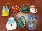 CHRISTMAS ORNAMENTS HANDCRAFTED BY KUNZ LOT OF  7 NEVER DISPLAYED HOLIDAY — photo 1