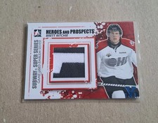 2011-12 ITG HEROES AND PROSPECTS BRETT RITCHIE GU 2 COLOR EMBLEM PATCH VAULT 1/1