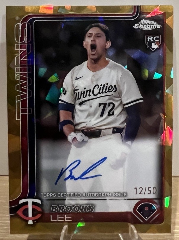 2025 Topps Chrome Sapphire - Brooks Lee Auto #RA-BL Gold /50 (RC, AU)