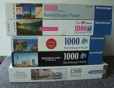 4 Ravensburger Puzzle 1000 Teile plus 1 Cleme...