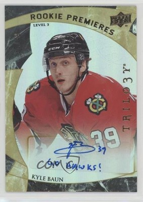 2015 Trilogy Premieres /49 Level 3 Autograph Kyle Baun #184 Rookie Auto RC 1t6