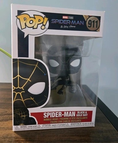 Funko Pop! Marvel Studios Spider-Man No Way Home Black & Gold Suit #911
