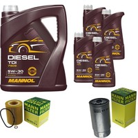 Motor-ÖL 9L Mannol Diesel TDI 5W-30+MANN-FILTER Filterpaket FüR BMW 7Er E38 740D