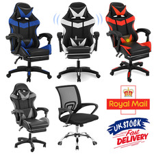 Massage Office Chair Gaming PC Computer Desk Executive Swivel Recliner Chairs