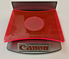 Canon Camera Dealer Display Stand Neon Red | Store Advertising Lens Platform