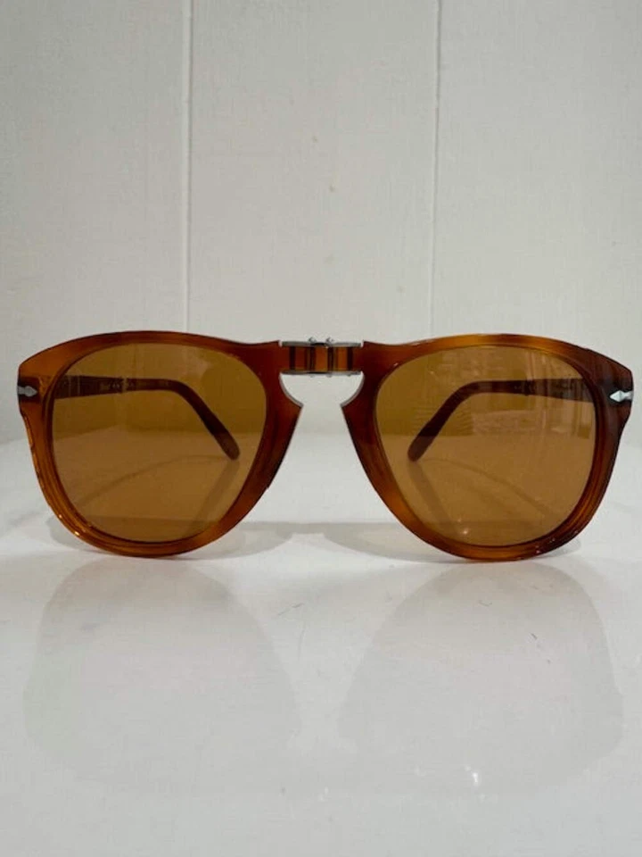 太阳镜 Persol 714 S-M Steve McQueen 96/73 54 21 140 浅哈瓦那琥珀色 棕色 — 第 2/4 张图片