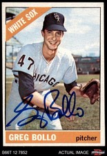 1966 Topps #301 Greg Bollo White Sox AUTO Signed