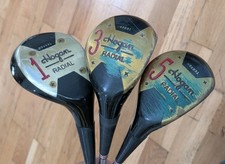 Vintage Ben Hogan Radial Woods 1, 3 5 Wood Apex Steel Shafts RH Original
