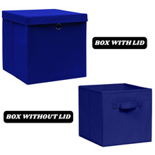 Foldable Fabric Storage Boxes with/without Lid – Home, Kallax & Closet Use Cubes