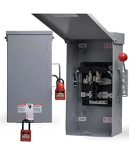 100A Generator Transfer Switch, 24000W Manual Safety Switch, 120/240V NEMA GA0