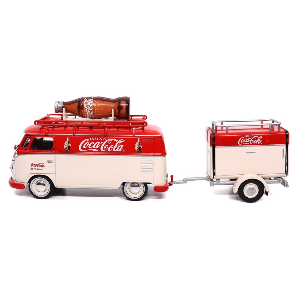 Coca-Cola Diecast Collectible | 1960 Volkswagen Kombi T1 with Trailer | 1:43 ... - Image 4 of 4