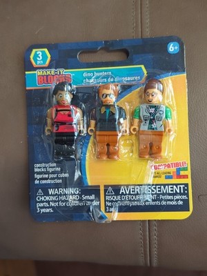 Make It Blocks 3 Piece Figures Dino Hunters